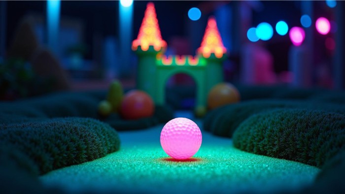 Glow Minigolf op de Veluwe in 