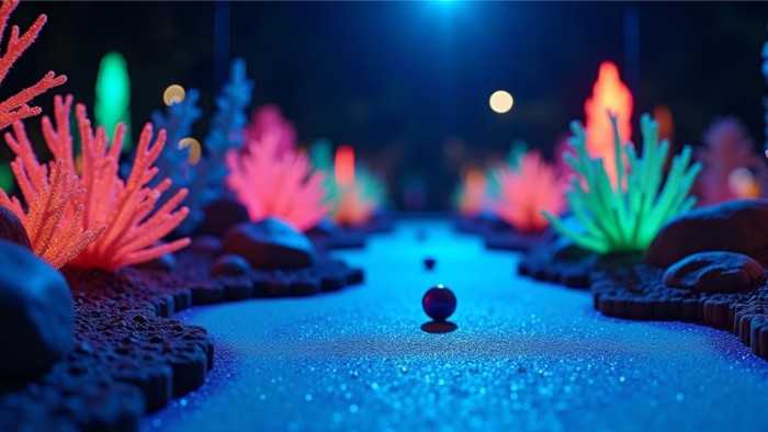 Glow Minigolf op de Veluwe in 