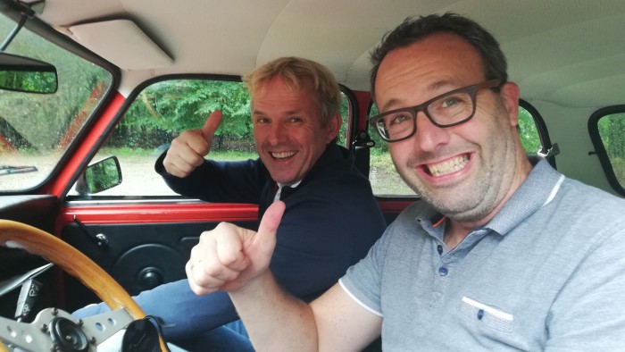 Mini Cooper op de Veluwe in 