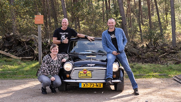 Mini Cooper op de Veluwe in 