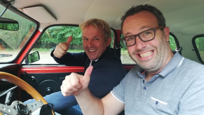 Mini Cooper op de Veluwe in 
