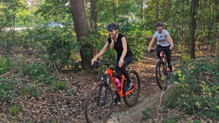Mountainbiken op de Veluwe in 
