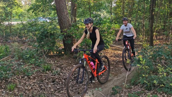 Mountainbiken op de Veluwe in 