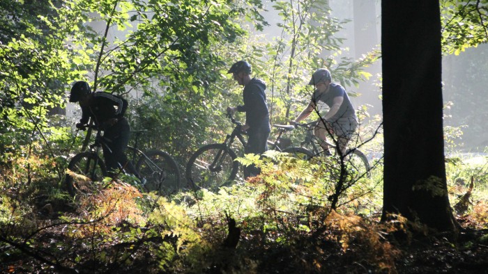 Mountainbiken op de Veluwe in 