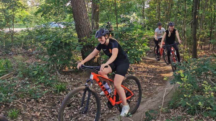 Mountainbiken op de Veluwe in 