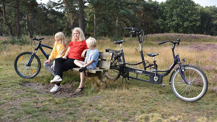 Ouder-kind tandem op de Veluwe in 