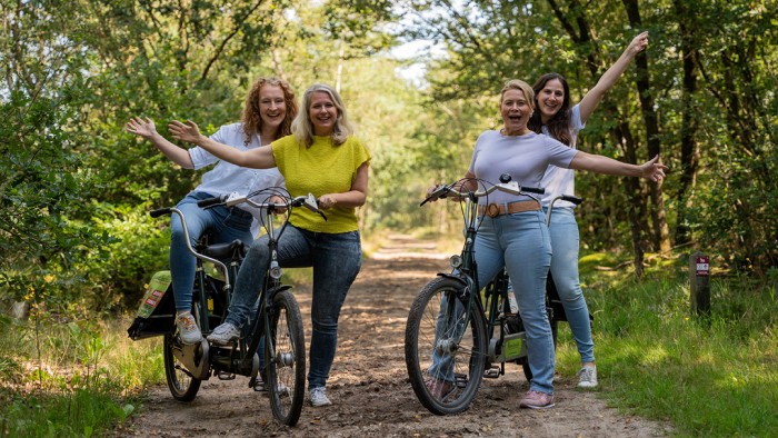 Tandem tocht op de Veluwe in 