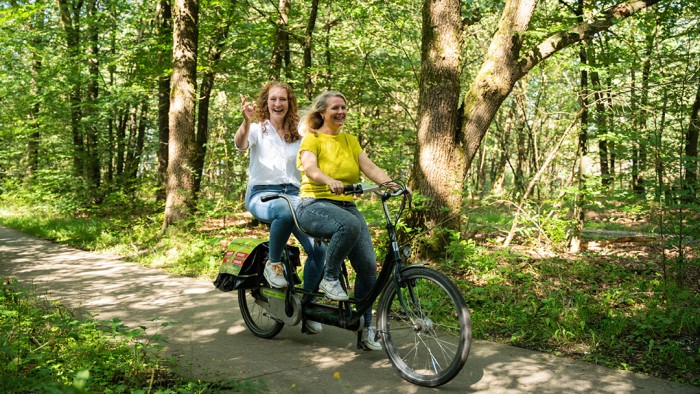 Tandem tocht op de Veluwe in 