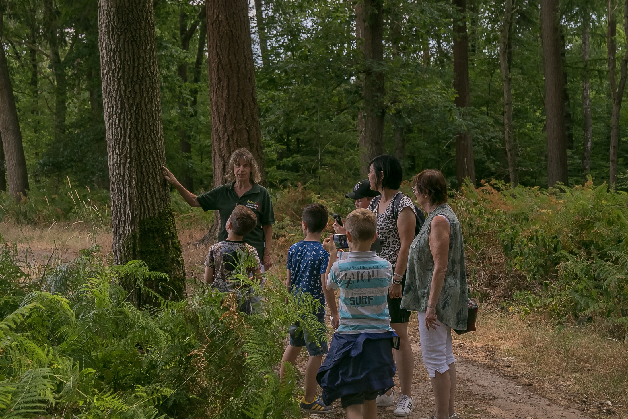 Avond kinderwandeling, landgoed Staverden